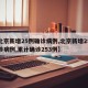 【北京新增25例确诊病例,北京新增25例确诊病例,累计确诊253例】