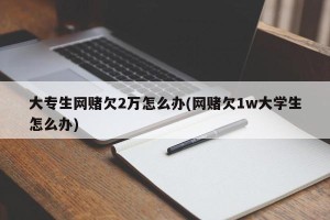 大专生网赌欠2万怎么办(网赌欠1w大学生怎么办)